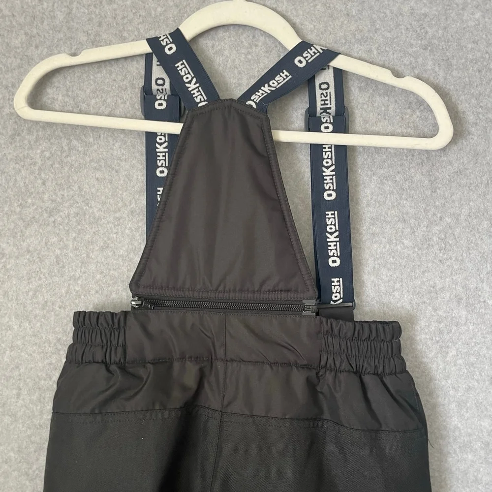 OshKosh B'gosh Black Snow Bibs Size 7 Ski Pants